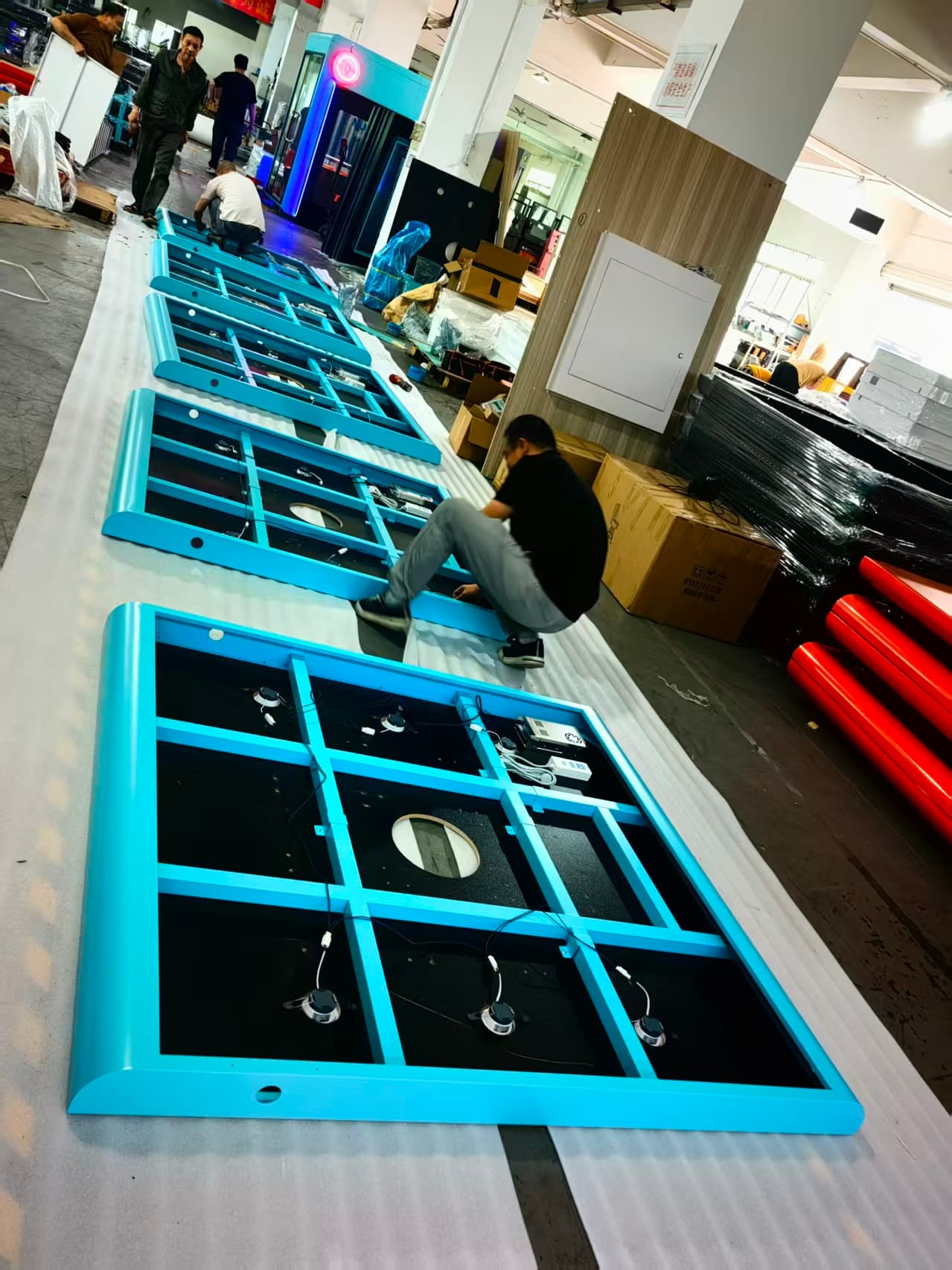 Fun-vend equipment assembly process