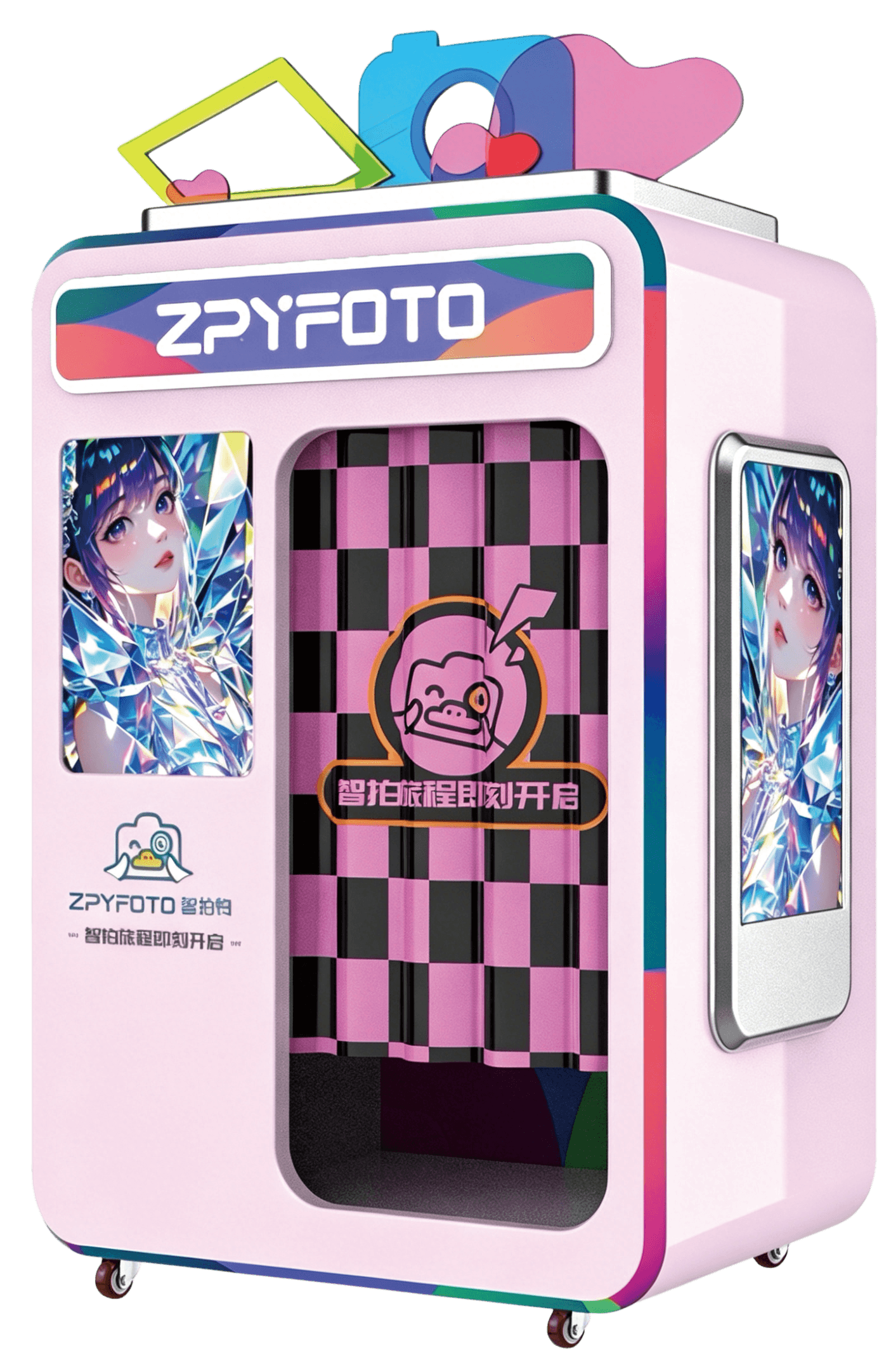 Cartoon-Style Headshot Photo self-service machine